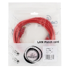Патч-корд UTP Cablexpert cat.5e, 2м, литой, многожильный, красный
