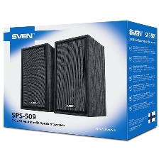 Акустическая система SVEN SPS-509 2.0 (2x3W, USB+БП) дерево, черный