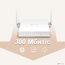Роутер беспроводной TP-Link TL-WR820N N300 10/100BASE-TX белый