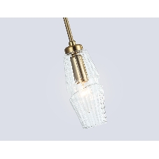 Светильник Ambrella light LH55208 BS/CL латунь/прозрачный E14 max 40W D80*270