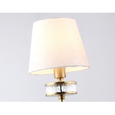 Настенный светильник Ambrella light LH71255 BS/WH латунь/белый E14 max 40W 210*160*310