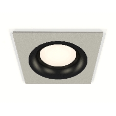 Комплект встраиваемого светильника Ambrella light XC7633002 SGR/PBK серый песок/черный полированный MR16 GU5.3 (C7633, N7011)