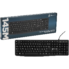 Клавиатура проводная Oklick 145M, USB, черный