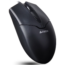 Мышь проводная A4Tech OP-550NU черный, 1200 dpi, USB Type-A, кнопки - 3