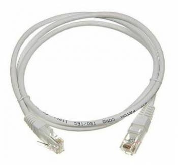 Патч-корд LANMASTER UTP TWT-45-45-1.5-GY вилка RJ-45-вилка RJ-45 cat.5е 1.5м серый ПВХ (уп.:1шт)
