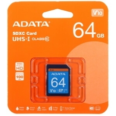 Флеш карта SD ADATA XC 64Gb Class10 ADATA ASDX64GUICL10-R