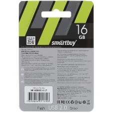Флешка USB Smartbuy Glossy series Black (SB16GbGS-K), 16Gb, USB 2.0, R/W 25/15, черный