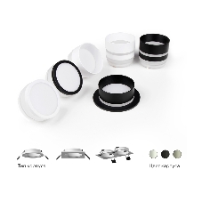 Насадка для корпуса светильника N6241 FR/CL белый матовый/прозрачный D60*H32mm Out20mm MR16
