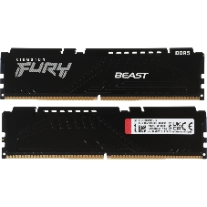Оперативная память Kingston Fury Beast, DDR5, 16GB (2x8GB), 6000MHz, CL36, с радиаторами, черный
