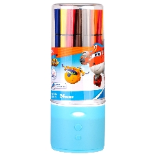 Фломастеры Deli EC150-24 Super Wings 24цв. пластиковая туба