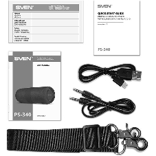 Мобильные колонки SVEN PS-340 2.0 черный