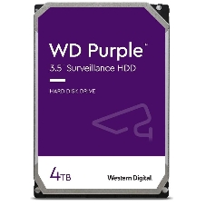 Жесткий диск Western Digital 4Tb 5400rpm Purple SATA III, 256Mb, 3.5