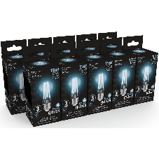 Лампа cветодиодная Gauss Filament А60 15W 1450lm 4100К Е27 LED 1/10/40