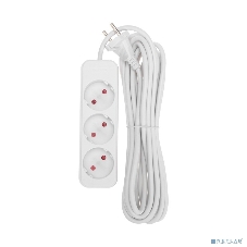 Удлинитель Rexant STANDARD 3 гнезда, 5 м, 2х1,0мм², б/з, белый