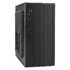 Компьютерный корпус Minitower ExeGate BAA-408U (mATX, без БП, 2хUSB/1хUSB 3.0, HD Audio, черный)