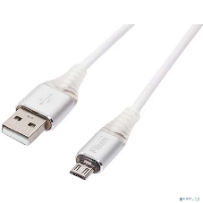 Кабель Filum USB 2.0 Pro, 1 м., 2A, индикатор заряда, разъемы: USB A male- USB micro B male, пакет. (FL-CPro-U2-AM-microBM-L1)