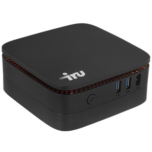 Неттоп IRU 110JLCN Cel N4500 (1.1) 8Gb SSD256Gb UHDG без ОС GbitEth WiFi BT 30W черный (2152166)