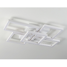 Потолочный светодиодный светильник Ambrella light FA1011/4+1 WH белый 90W 3000K-6400K 710*490*95 (ПДУ ИК)