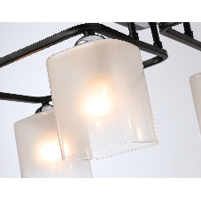 Светильник Ambrella light TR303222/4 BK/CH/FR черный/хром/белый матовый E27*4 max 60W 530*290*220