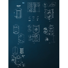 Душевой уголок BAU Dream с поддоном 80x80х195, прозрачное закаленное стекло с черной мозаикой 5 мм,