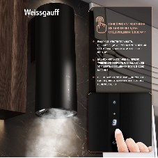 Вытяжка пристенная Weissgauff Tubus Black 90 Edition черный, 31 см, 900 куб. м/ч, 61 дБ