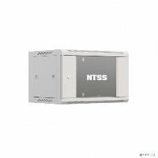 Шкаф коммутационный NTSS Премиум (NTSS-W6U6045GS-2) настенный 6U 600x450 мм пер. дв. стекл 60 кг серый IP20 сталь