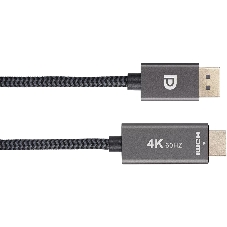 Кабель DisplayPort M-> HDMI M 4K@60Hz 1.8m Telecom,оплетка (TA561M-1.8M)