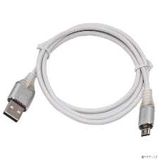 Кабель Filum USB 2.0 Pro, 1 м., 2A, индикатор заряда, разъемы: USB A male- USB micro B male, пакет. (FL-CPro-U2-AM-microBM-L1)