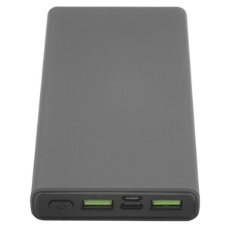 Портативный аккумулятор OLMIO QR-10, 10000mAh, 22.5W, QuickCharge3.0/PowerDelivery, LCD, серый