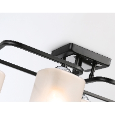 Светильник Ambrella light TR303222/4 BK/CH/FR черный/хром/белый матовый E27*4 max 60W 530*290*220