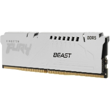 Оперативная память Kingston Fury Beast, DDR5, 32Gb (1x32GB), 5200MHz, CL40, DIMM, радиатор, белый