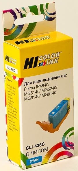 Картридж Canon PIXMA MG5140/5240/6140/8140 (Hi-Black) CLI-426C, C