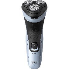 Электробритва роторная Philips X3003/00 реж.эл.:3 питан.:аккум. голубой/черный
