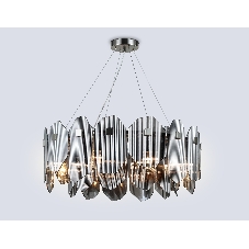 Светильник Ambrella light LH31203/8 SN/SM сатин никель/дымчатый E14*8 max 40W D650*270