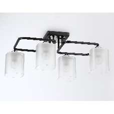 Светильник Ambrella light TR303222/4 BK/CH/FR черный/хром/белый матовый E27*4 max 60W 530*290*220