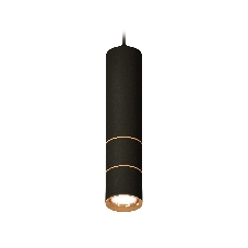 Светильник Ambrella Light XP7402080 SBK/PYG черный песок/золото желтое полированное MR16 GU5.3