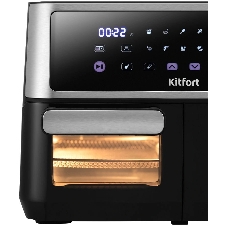Аэрогриль Kitfort КТ-2256 черный, 2850 Вт, 11 л, сенсор, 10 программ