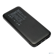 Портативный аккумулятор Gembird GPB-10Q, 10000мА·ч, QC/PD, дисплей, черный