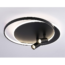 Светильник Ambrella light FL51393/1+2 BK черный 3000K-6400K 65W 560*480*120 (ПДУ РАДИО 2.4G)