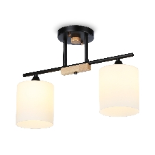 Светильник Ambrella light TR9543/2 BK/FR черный/белый матовый E27/2 max 40W 435*120*280 Светильник Ambrella light TR9543/2 BK/FR черный/белый матовый E27/2 max 40W 435*120*280