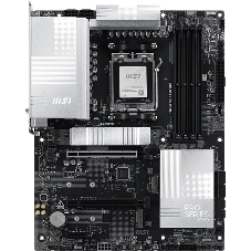 Материнская плата MSI PRO X870E-S EVO WIFI, AM5, AMD X870E, 4xDDR5 (до 256 ГБ), 4xSATA, 3xM.2 (1xPCIe 5.0, 2xPCIe 4.0), 1xPCIe 5.0 x16, 1xPCIe 4.0 x16, 1xPCIe x1, 1xHDMI, 1x5Gb LAN, Wi-Fi 7, Bluetooth 5.4, 1xUSB-C 40Gbps (USB4), 1xUSB-C 20Gbps, 2xUSB-A 10Gbps, 2xUSB-A 5Gbps, 4xUSB-A 2.0, 3x3.5 мм, 7.1, чёрный, ATX
