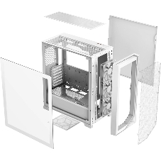 Компьютерный корпус PcCooler C3D510 WH ARGb белый без БП ATX 3x120мм 2xUSB3.0 1xUSB3.1 audio bott PSU