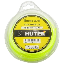 Леска для садовых триммеров Huter TS3012 d=3мм L=12м для Huter GGT-1900S(T) (71/2/3)