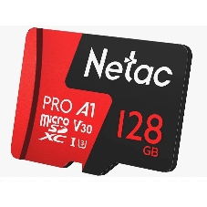 Флеш карта MicroSD card Netac P500 Extreme Pro 128Gb, retail version w/o SD adapter