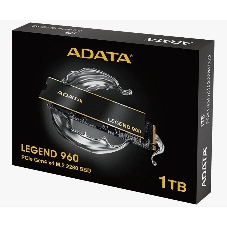 Накопитель SSD ADATA LEGEND 960, 1Tb, PCIe 4.0 x4, M.2 2280, NVMe, R/W 7400/6000, с радиатором