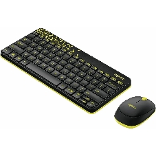 Комплект клавиатура+мышь Logitech MK240 Nano беспроводной, USB, 1000 DPI, чёрный
