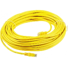 Патч-корд UTP Cablexpert PP12-20M/Y cat.5e, 20м, литой, многожильный, желтый