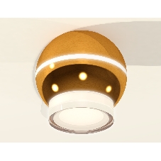 Светильник Ambrella Light XS1105031 PYG/FR золото желтое полированное/белый матовый MR16 GU5.3 LED 3W 4200K (C1105, N7160)