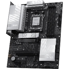 Материнская плата MSI PRO X870E-S EVO WIFI, AM5, AMD X870E, 4xDDR5 (до 256 ГБ), 4xSATA, 3xM.2 (1xPCIe 5.0, 2xPCIe 4.0), 1xPCIe 5.0 x16, 1xPCIe 4.0 x16, 1xPCIe x1, 1xHDMI, 1x5Gb LAN, Wi-Fi 7, Bluetooth 5.4, 1xUSB-C 40Gbps (USB4), 1xUSB-C 20Gbps, 2xUSB-A 10Gbps, 2xUSB-A 5Gbps, 4xUSB-A 2.0, 3x3.5 мм, 7.1, чёрный, ATX