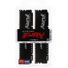 Оперативная память Kingston Fury Beast, DDR5, 16GB (2x8GB), 6000MHz, CL36, с радиаторами, черный